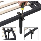 2X Bed Legs Adjustable Retractable Heavy Duty Bed Center Frame Slat Support Leg