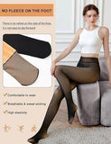 Thermo-Leggings mit Fleecefutter für den Winter – dicke, hoch taillierte, warme, bauchkontrollierende Freizeit-Leggings für Damen