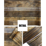 6m realistische Holz-Effekt Tapete Holz PanelPlanks selbstklebende Vinyl Wrap