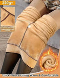Thermo-Leggings mit Fleecefutter für den Winter – dicke, hoch taillierte, warme, bauchkontrollierende Freizeit-Leggings für Damen