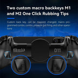 Manette de jeu télescopique RGB BSP D11 – Turbo, gyroscope à 6 axes et vibration pour Android, iOS, PS4 et Switch