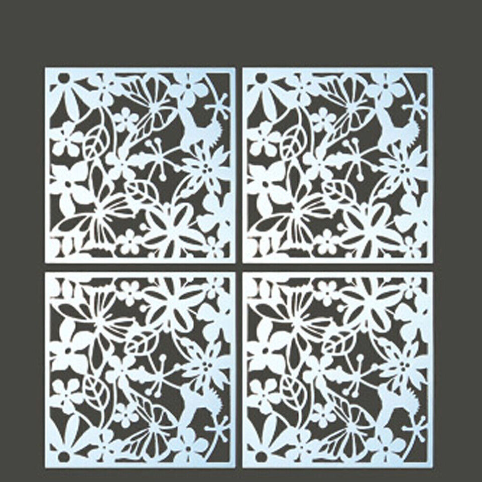 12Pcs Hanging Screen Room Divider privacy Panels Partition Wall Hollow Art Decor