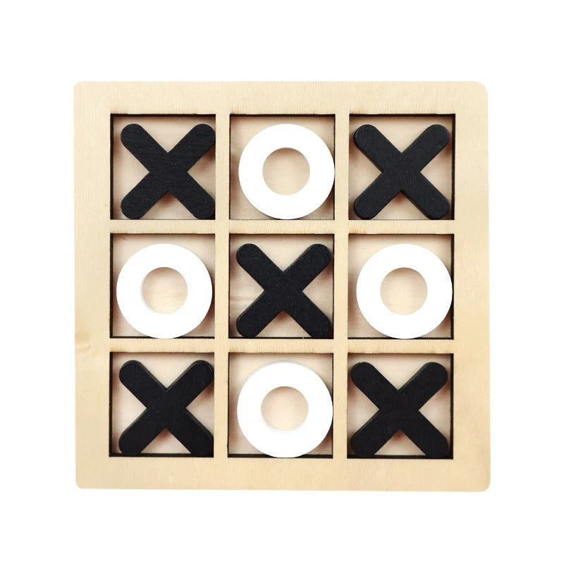Montessori-Mini-Schachpuzzle aus Holz – Frühpädagogisches Gehirntrainingsspielzeug für Kinder