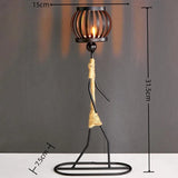Nordic Metal Candlestick Abstract Character Sculpture Candle Holder Decors Handmade Figurines Home Decoration Art Gifts Hot 2024