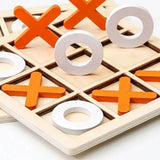 Montessori-Mini-Schachpuzzle aus Holz – Frühpädagogisches Gehirntrainingsspielzeug für Kinder