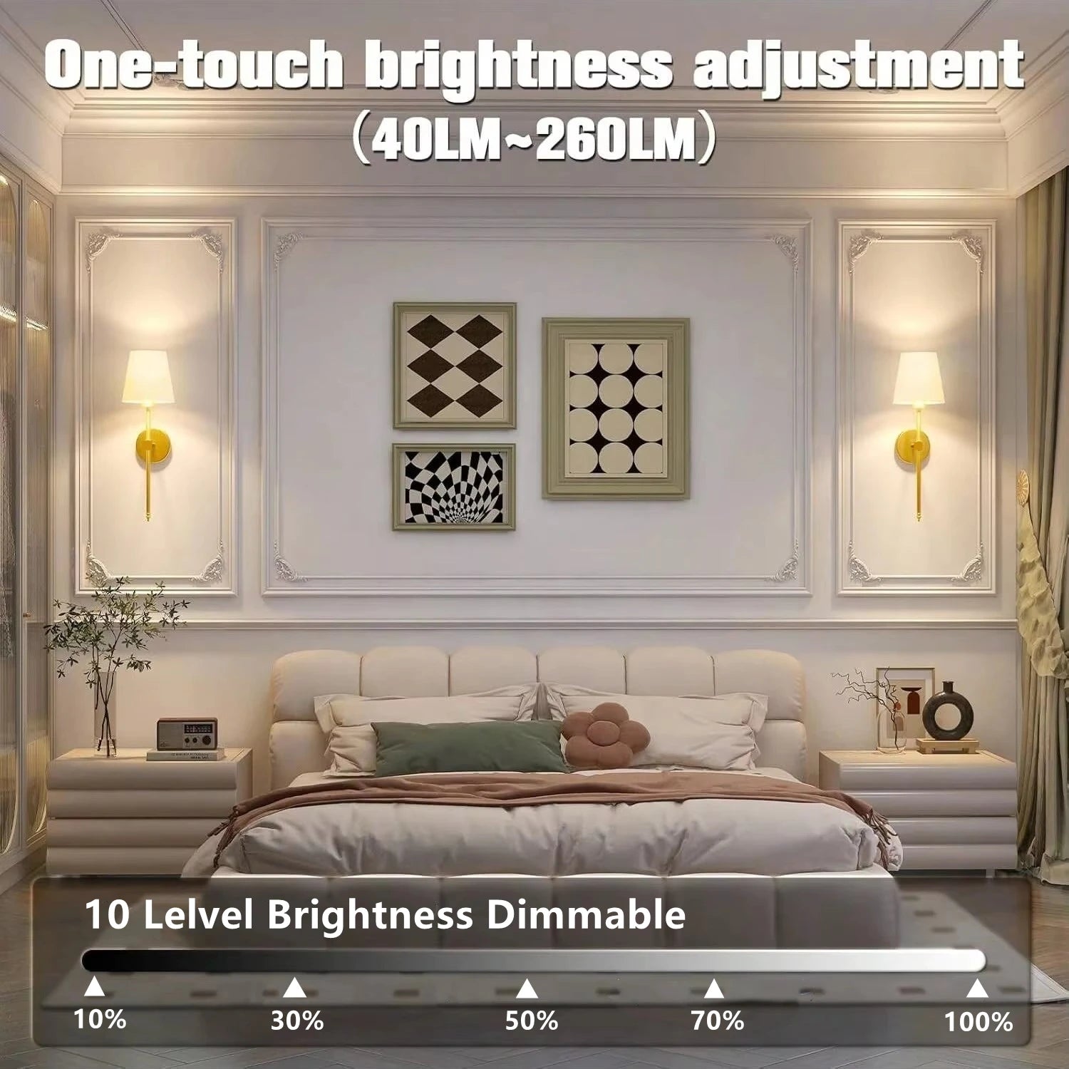 Wireless Rechargeable Wall Lamp – Battery Powered, Dimmable LED Light with Remote Control & 10 RGB Colors, Detachable Magnetic Bulb