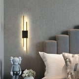 LED Bedroom Wall Lamp Wall Sconces Copper Line Pipe Acrylic Lampshade Indoor Lighting for Living Room Corridor Light Fixture