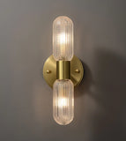 LED Bedroom Wall Lamp Wall Sconces Copper Line Pipe Acrylic Lampshade Indoor Lighting for Living Room Corridor Light Fixture