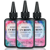 300g Upgraded Clear UV Resin – Hard Type, Crystal Clear Premixed UV Epoxy Resin for Fast Curing, Jewelry Casting, Coating & DIY Craft Projects
