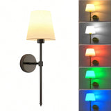 Wireless Rechargeable Wall Lamp – Battery Powered, Dimmable LED Light with Remote Control & 10 RGB Colors, Detachable Magnetic Bulb
