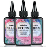 300g Upgraded Clear UV Resin – Hard Type, Crystal Clear Premixed UV Epoxy Resin for Fast Curing, Jewelry Casting, Coating & DIY Craft Projects