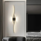 Modern Long Strip LED Wall Lamp – Remote Control Dimmable Wall Light for Living Room, Bedroom, Bedside & Home Interior Decoration