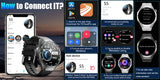 2025 GUHUAVMI GT5 Pro Smart Watch for Men – 1.52” HD AMOLED Display, GPS Motion Tracking, Heart Rate Monitor, Bluetooth Call, IP68 Waterproof Fitness Smartwatch