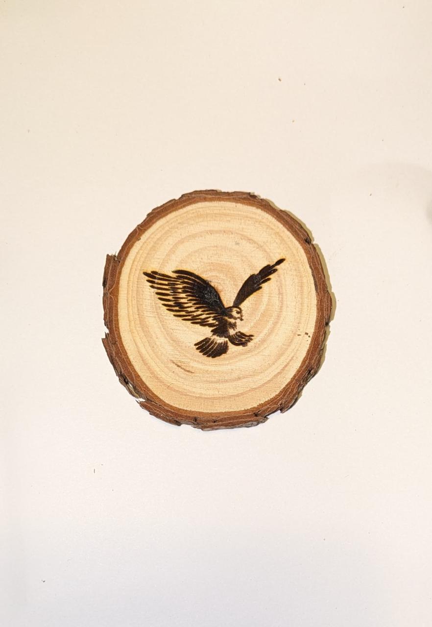 Pack of 4 Personalized Wooden Engraved Coasters – Custom Laser Engraved Wood Slices for Gifts & Decor