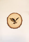 Pack of 4 Personalized Wooden Engraved Coasters – Custom Laser Engraved Wood Slices for Gifts & Decor