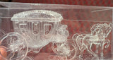 Statue de carrosse royal 1 pièce, figurine décorative 3D, décoration élégante pour la maison et le bureau, intérieur/extérieur, plastique, aucune alimentation requise, pour salon, bar, café, affichage de table