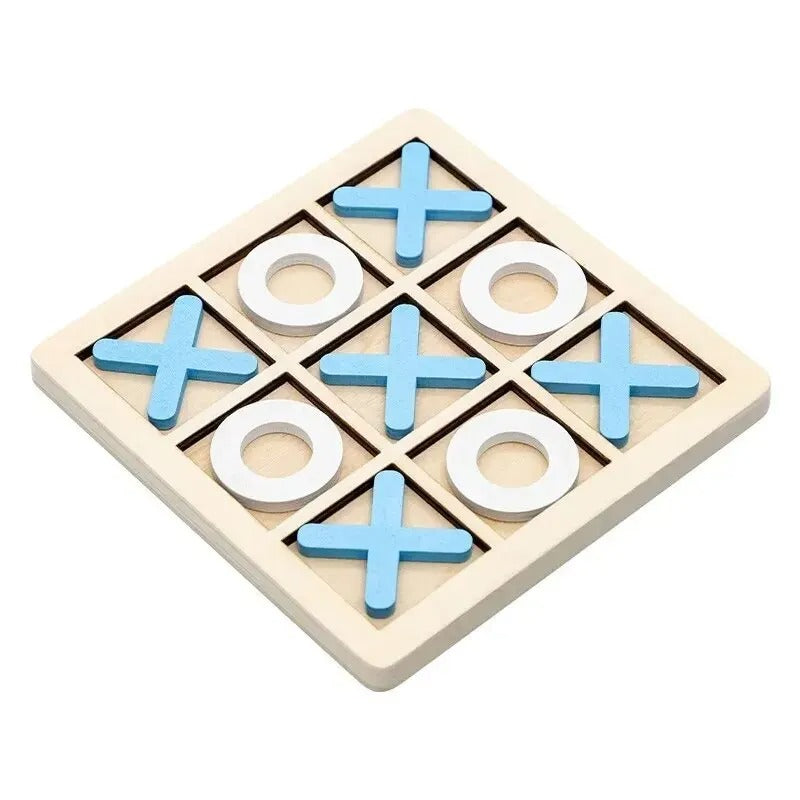Montessori-Mini-Schachpuzzle aus Holz – Frühpädagogisches Gehirntrainingsspielzeug für Kinder