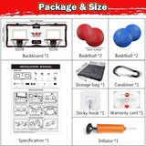 VATOS 2x Basketball Hoop Indoor Outdoor Electric Basketball Mini Scoreboard 4x Balls Toy Gift for Kids Boys Girls Sports Game