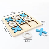 Montessori-Mini-Schachpuzzle aus Holz – Frühpädagogisches Gehirntrainingsspielzeug für Kinder