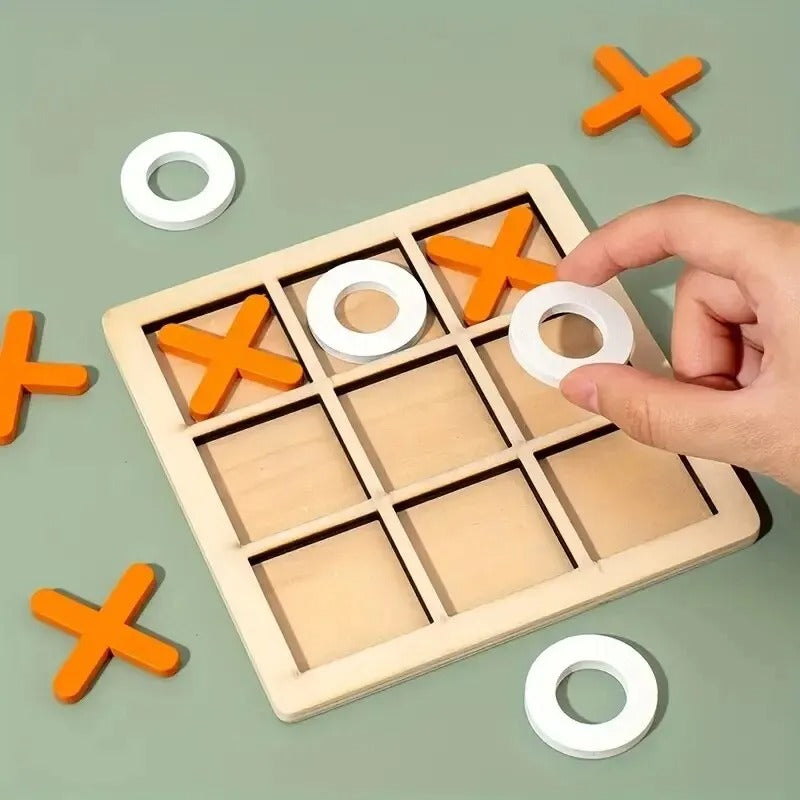 Montessori-Mini-Schachpuzzle aus Holz – Frühpädagogisches Gehirntrainingsspielzeug für Kinder