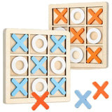 Montessori-Mini-Schachpuzzle aus Holz – Frühpädagogisches Gehirntrainingsspielzeug für Kinder