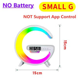 Multifunction Wireless Charger Stand – RGB Light, Alarm Clock, Speaker, Fast Charging Dock for iPhone, Samsung, Xiaomi
