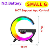 Multifunction Wireless Charger Stand – RGB Light, Alarm Clock, Speaker, Fast Charging Dock for iPhone, Samsung, Xiaomi
