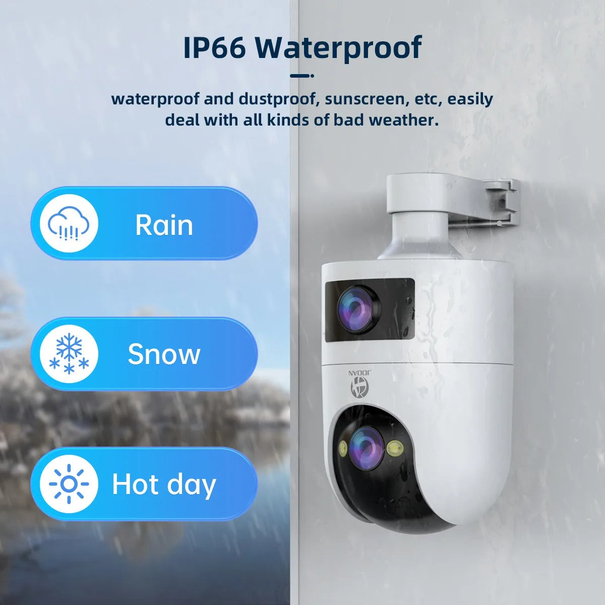 4K PTZ Outdoor IP Camera – Waterproof Dual Lens, 5G WiFi, Auto Tracking, Security & Baby Monitor