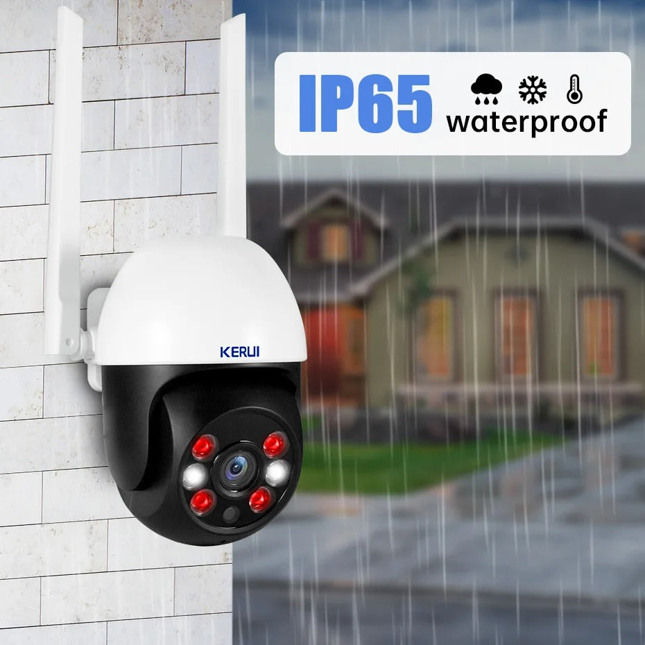 KERUI 10MP 5K PTZ WiFi Camera – 4K/8MP/5MP Dual-Lens IP Camera, Tuya Smart Outdoor CCTV Security