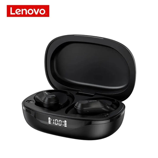 Lenovo LP75 TWS Sports Earphones – Wireless Bluetooth 5.3, HiFi Stereo Sound, LED Display, Mic & Button Control Headphones