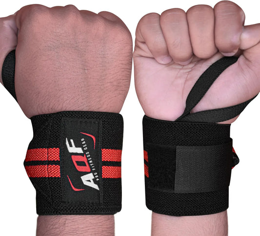 AQF Gewichtheben Handgelenkbandagen Bandage Hand Unterstützung Gym Straps Klammer Baumwolle 