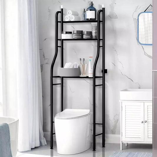 Étagère de rangement à 3 niveaux pour toilettes, salle de bain, buanderie, machine à laver, étagère neuve 