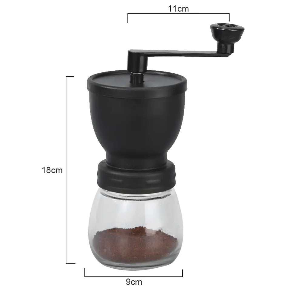 Moulin à café manuel réglable en céramique pour grains de café 