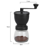 Moulin à café manuel réglable en céramique pour grains de café 
